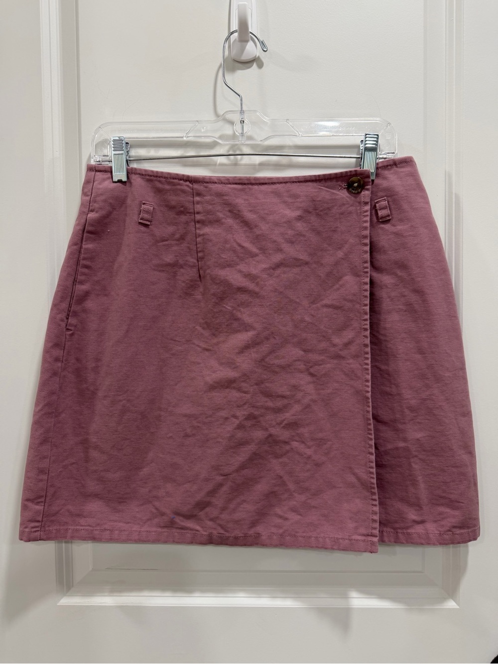 Target Mauve Wrap-Style Mini Skirt